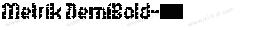 Metrik DemiBold字体转换